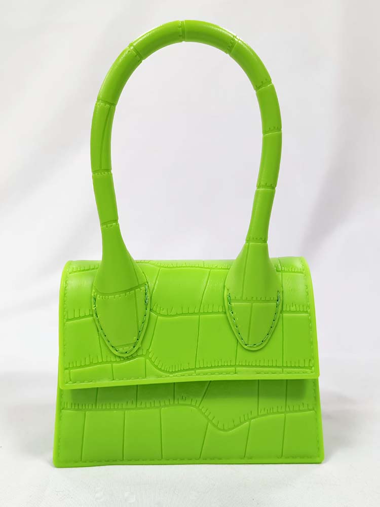 Solid Color Square Handbag
