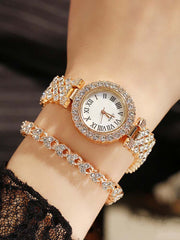 Strass Uhren Armband Set