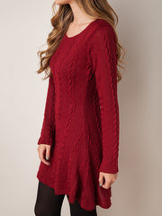 Round Neck Knit Sweater