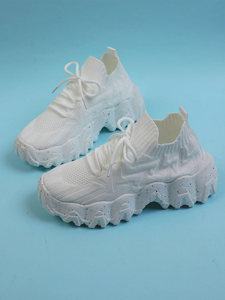 Breathable Lace-Up Sneakers