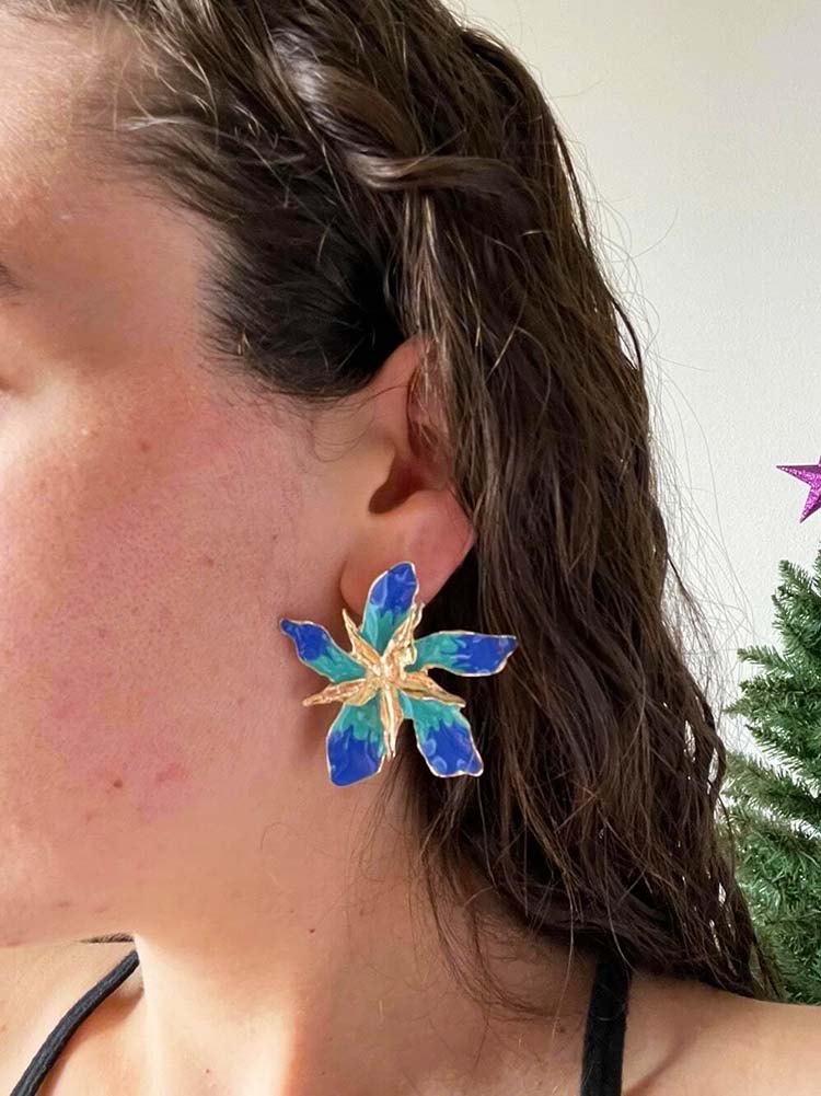 Flower Design Earrings