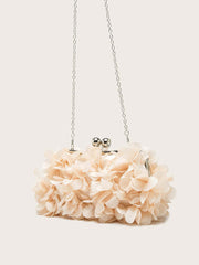 Clutch mit Blumendekor und Schloss