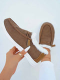 Trim Lined-up Slip On Boots