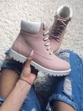 Leather Lace-up Ankle Boot