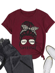 Cute Girl Print T-Shirt