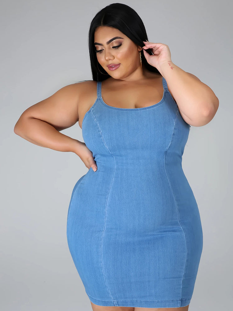 Solid Color Bodycon Midi Dress