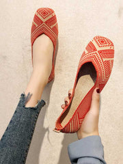 Knit Comfort Flats Shoes