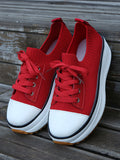 Knit Lace-Up Sneaker