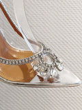 Rhinestone Pointed Toe Heels
