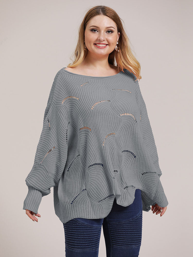 Pullover mit Rundhalsausschnitt und Cut-Outs