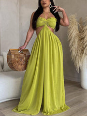 Chiffon Wide Leg Jumpsuit