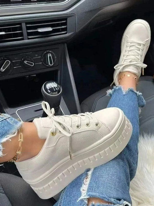 Platform Lace-up Sneakers