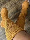 Towel Round Toe Flat Boots