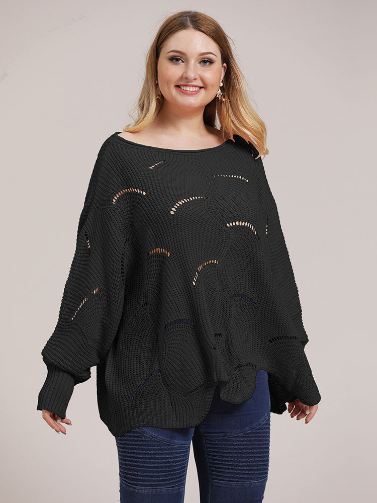 Pullover mit Rundhalsausschnitt und Cut-Outs