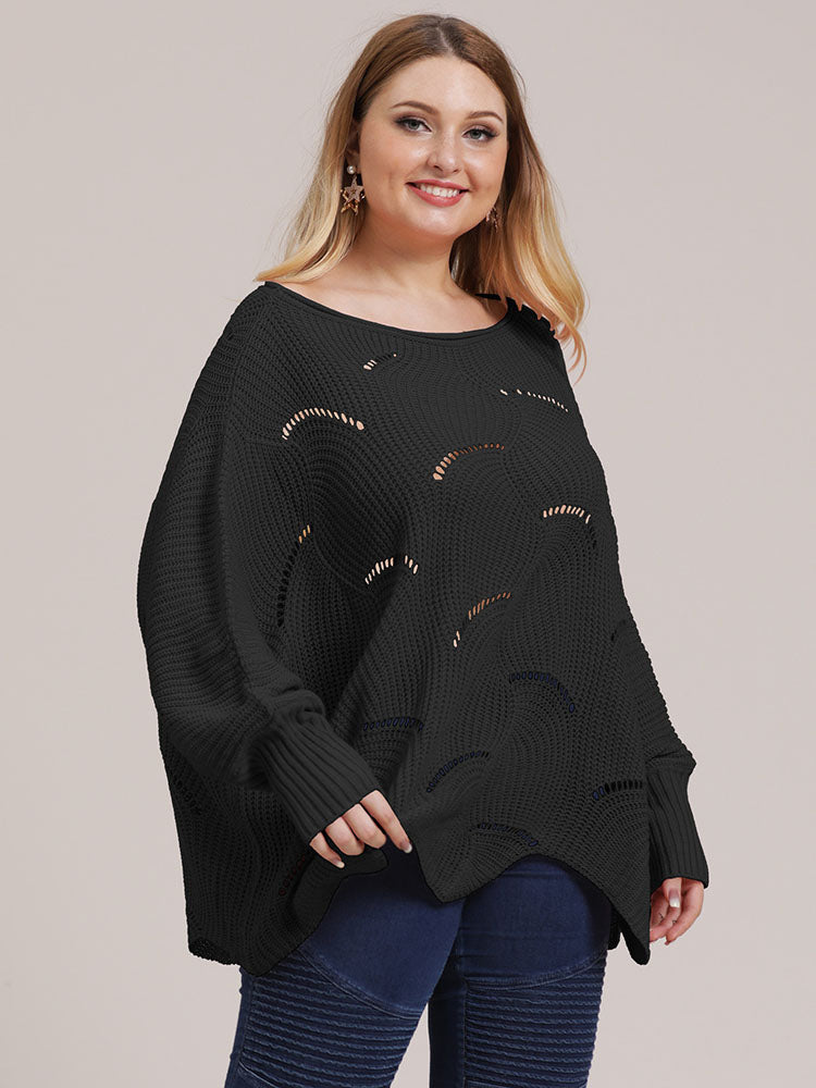 Pullover mit Rundhalsausschnitt und Cut-Outs