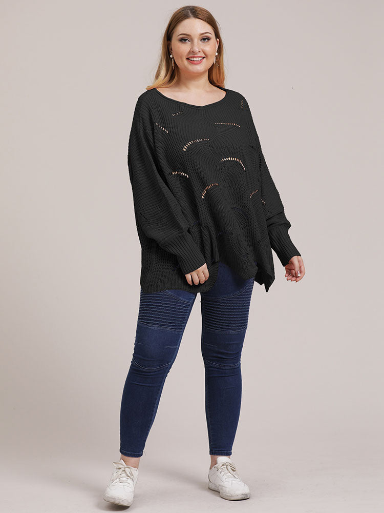 Pullover mit Rundhalsausschnitt und Cut-Outs