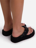 Casual Braided Flip-Flops Sandals
