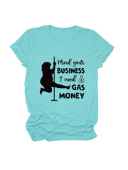 Camiseta de dinero para gasolina