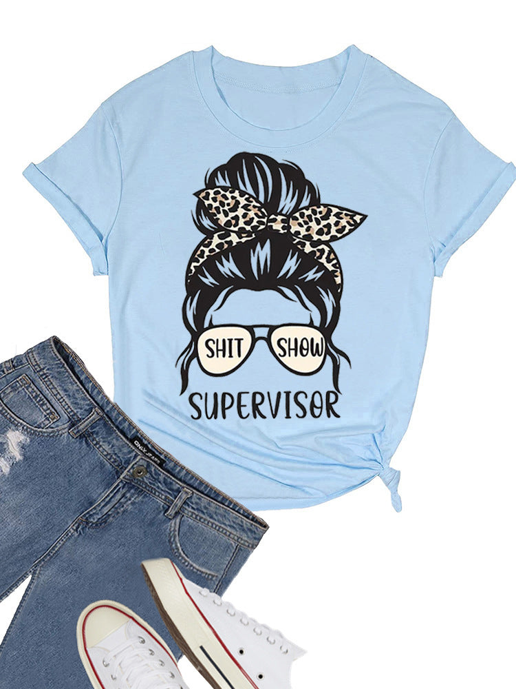 Cute Girl Print T-Shirt