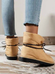 Keep Warm Lace Up Boots