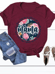 Camiseta suelta informal de mamá