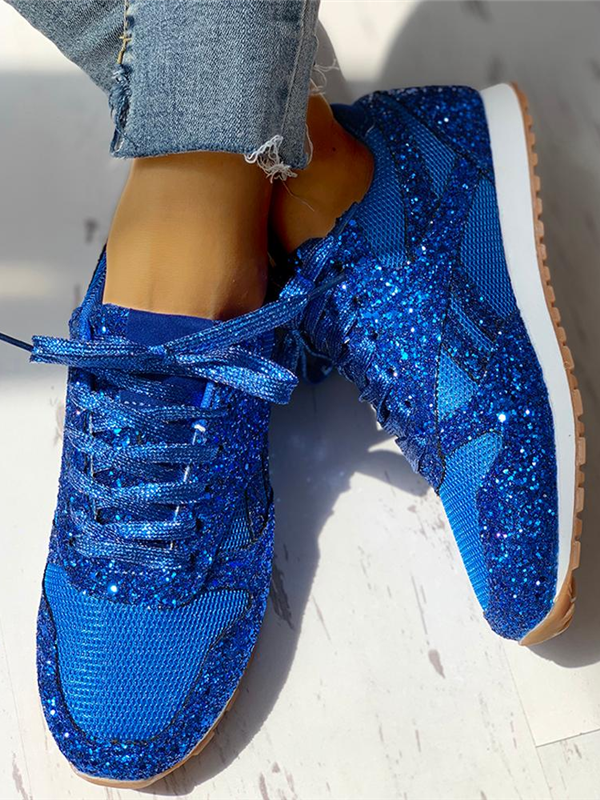navy glitter sneakers