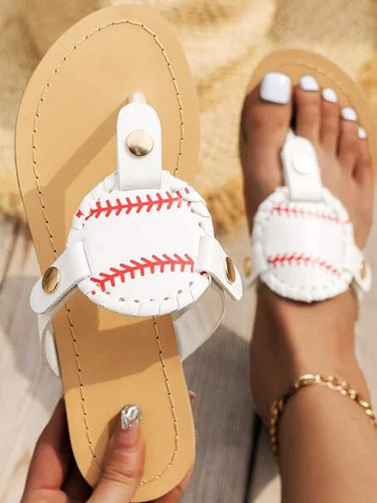 Baseball Flip-Flop Sandals