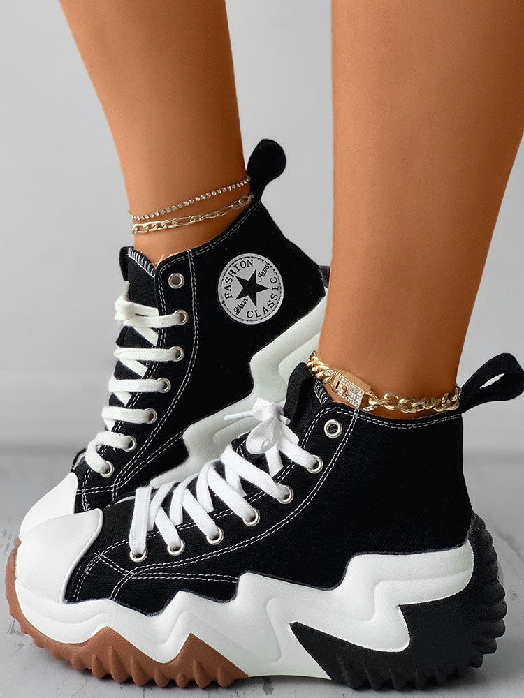 Lace Up Canvas Sneaker