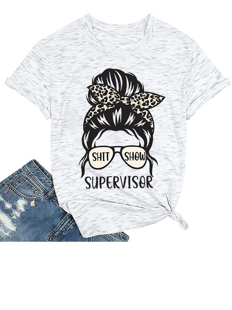 Cute Girl Print T-Shirt