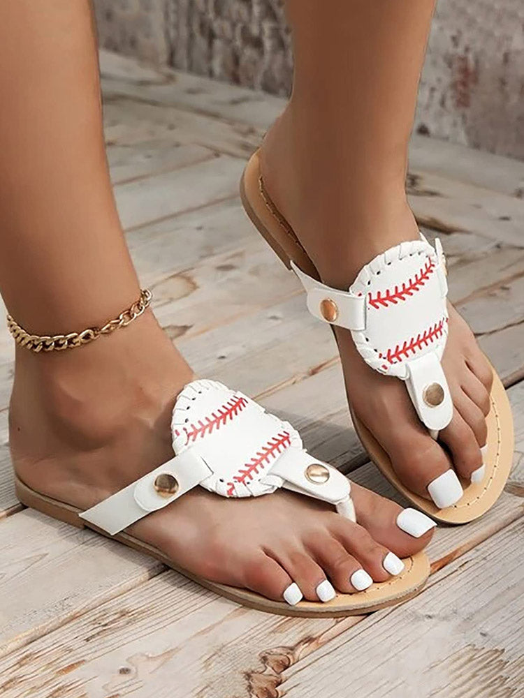 Sandalias tipo chanclas de béisbol