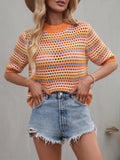 Hollow Out Knitted Crop Top