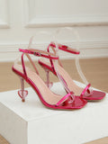 Ankle Wrap Heart Deco Stiletto Heels