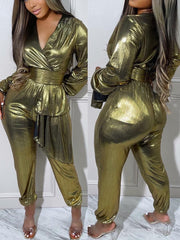 Gilding V Neck Jumpsuit