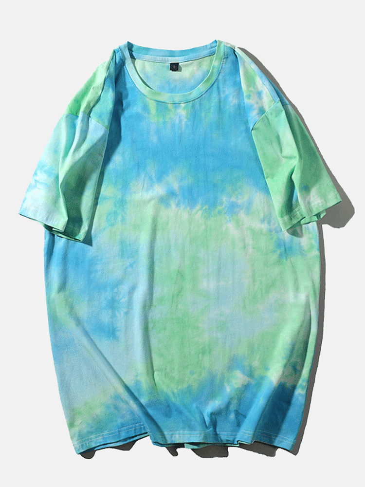 Camiseta casual con efecto tie-dye