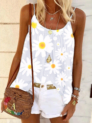 Daisy Sleeveless Tank Top