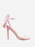 Fairytale Ankle Strap Bow Decor Heel