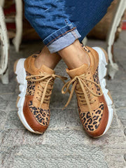 Zapatillas con estampado de leopardo