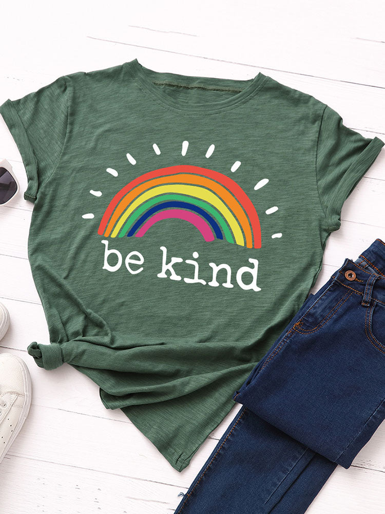 Be Kind Rainbow Tee