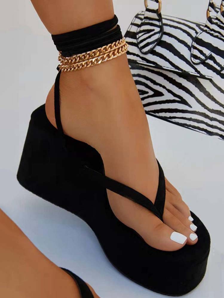 Cross Platform Flip-Flop Sandals