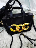 Gold Chain Leather Bag