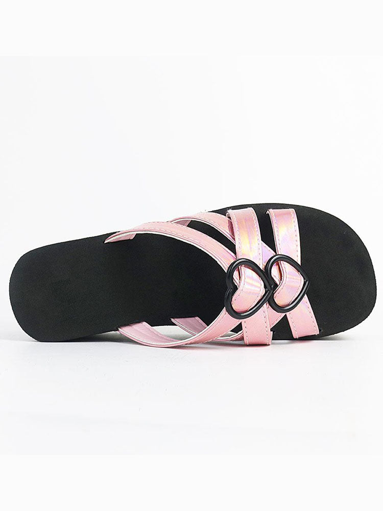 Heart Shape Casual Platform Sandals