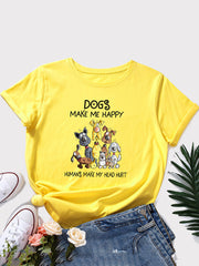 Dogs Make Me Happy Tee