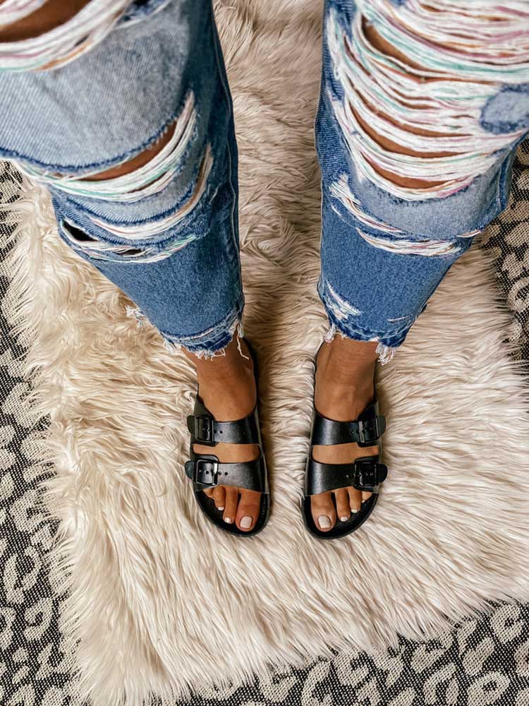 Double Buckle Sandals