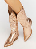 PU Leather Cowboy Boots