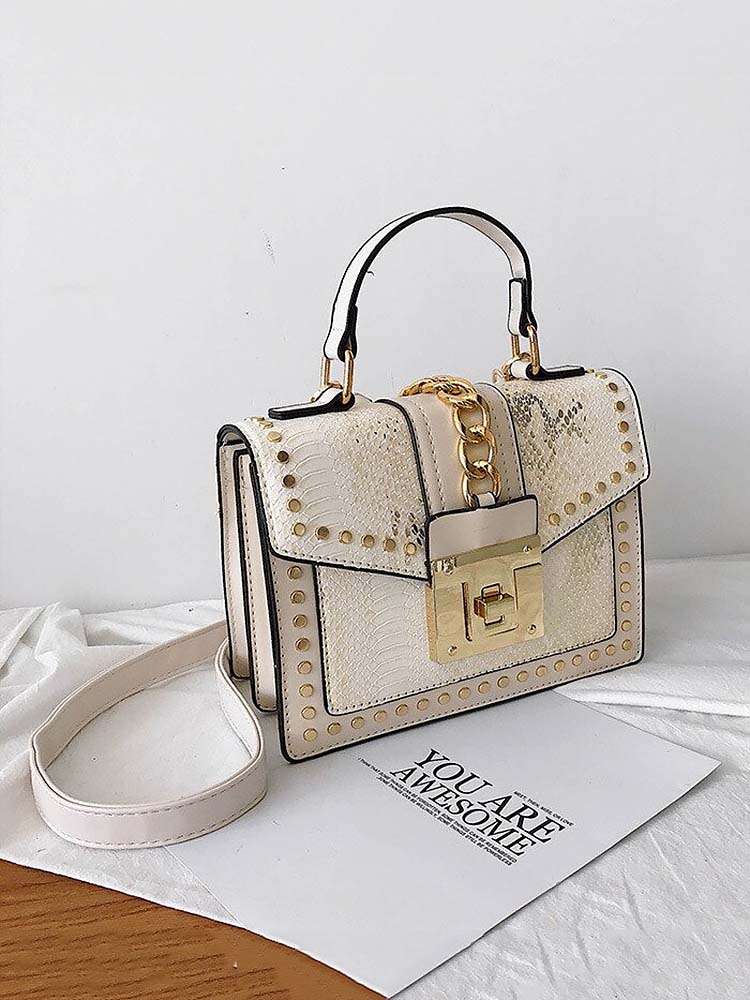 Snake Pattern Crossbody Bag