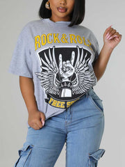 Camiseta de rock and roll