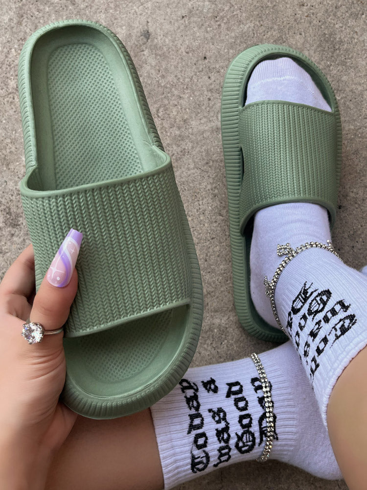 Casual Round Toe Slides