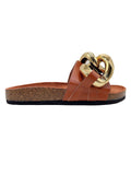 Gold Chain Flat Heel Slipper