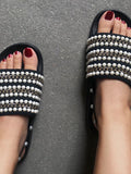 Pearls Flat Sandals