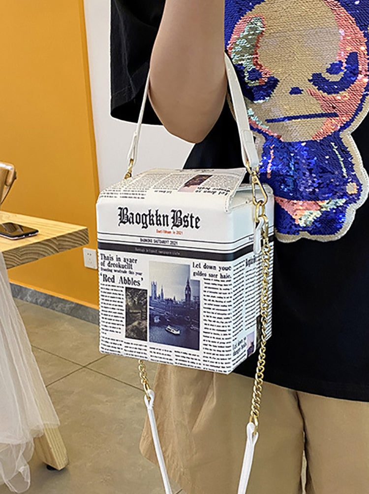 Newspaper News Box Bag